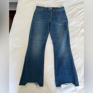 Madewell Cali Demi-Boot Jeans with Raw Hem